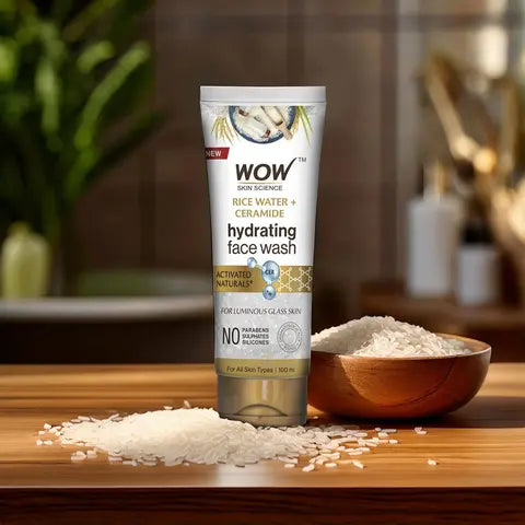 【WOW Skin Science】 Rice Water & Ceramide Face Wash Deep Hydration Boost｜ライスウォーター＆セラミド フェイスウォッシュ｜100ml
