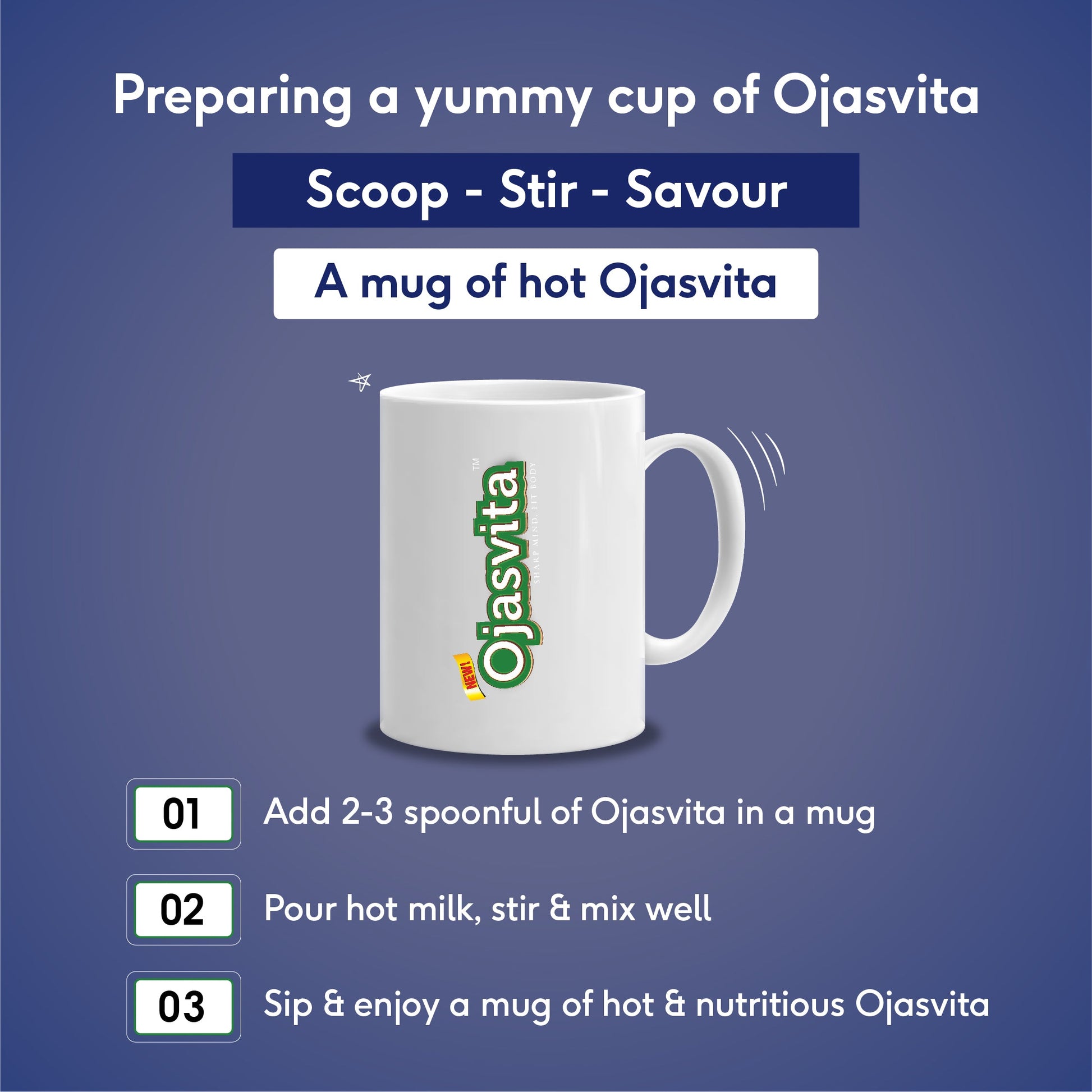 ChocoMalt Ojasvita - Sharp Mind & Fit Body, 500 g 500g