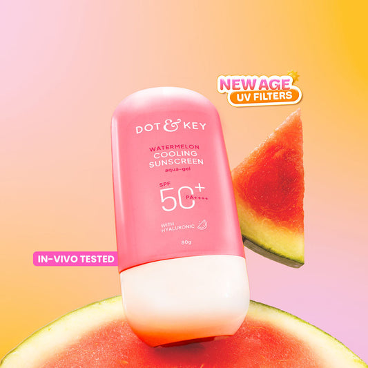 【Dot & Key】 Watermelon Cooling Sunscreen, IN-VIVO Tested SPF 50+ PA++++｜ウォーターメロン クーリング サンスクリーン IN-VIVOテスト済 SPF50+ PA++++｜80g