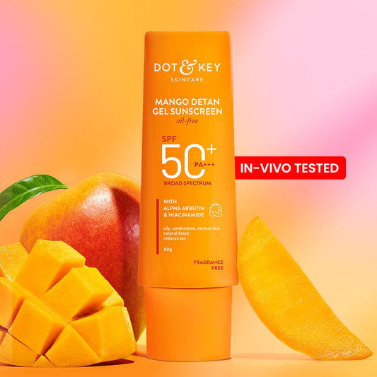 Mango Detan Sunscreen, In-Vivo Tested SPF 50+ PA++++ 50g