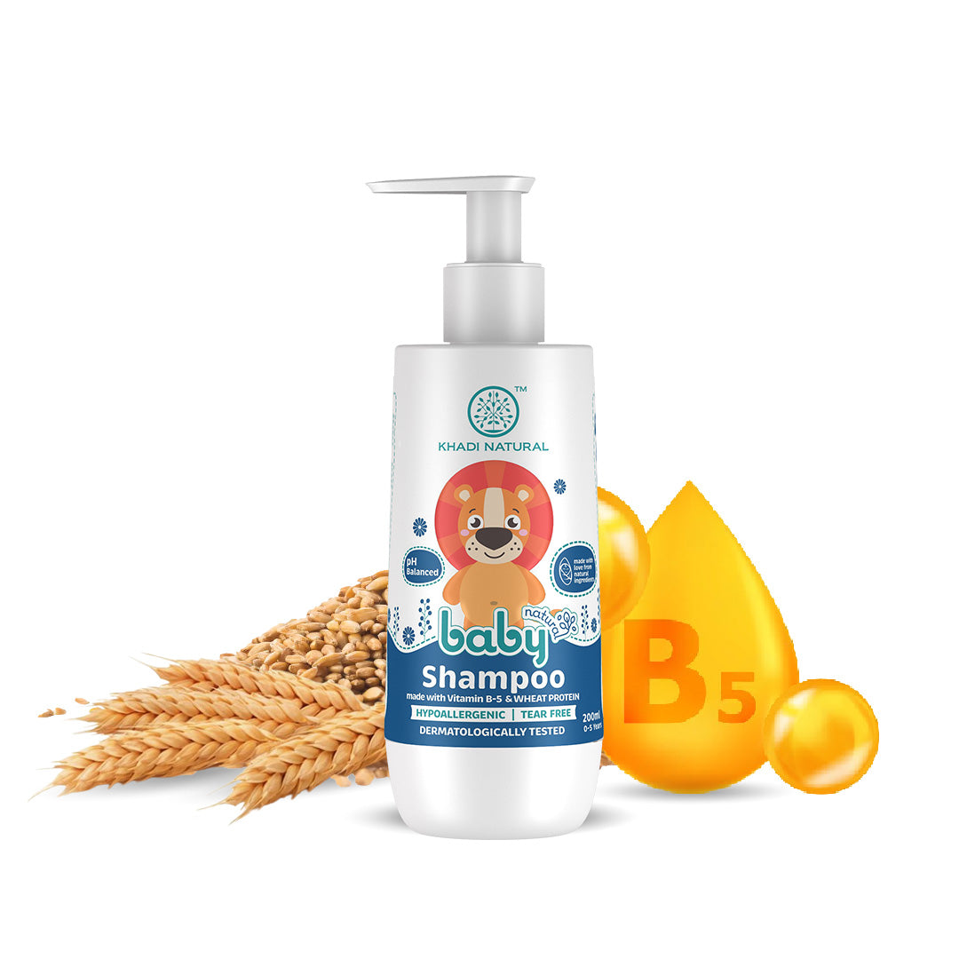 Baby Hair Cleanser Made With Vitamin B-5 and Wheat Protein, Mild Baby Shampoo 200ml