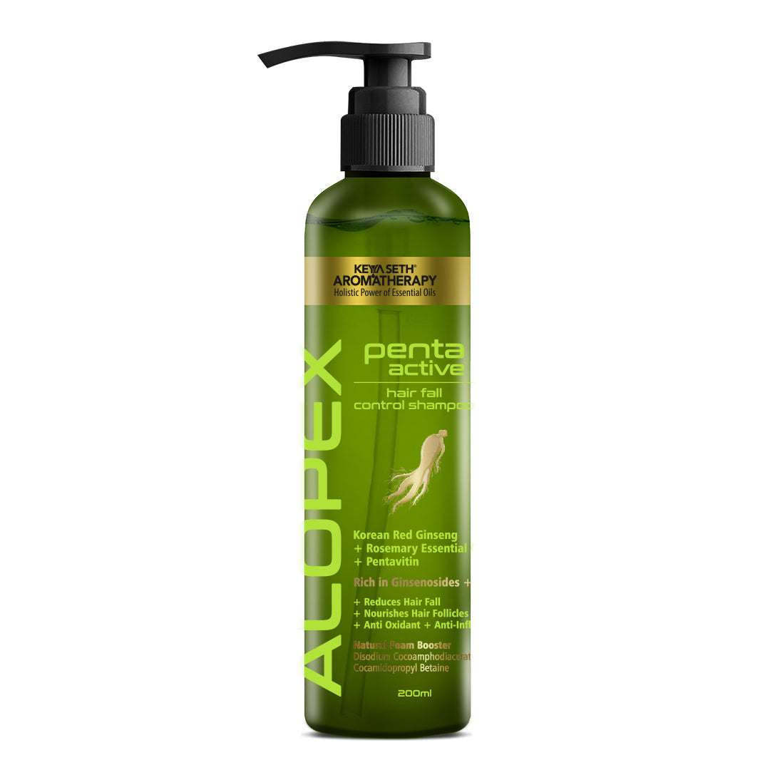 Alopex Penta Active Hair Fall Control Shampoo with Biotin & Pro-Vitamin B5- Promotes New Hair Growth & Reduces Hair Loss, For Men & Women 200ml