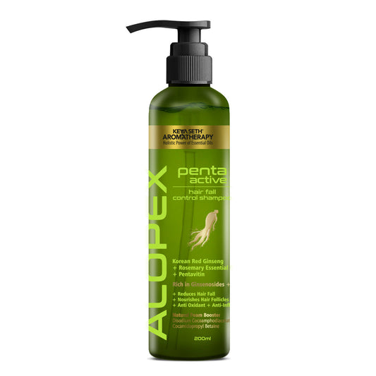 Alopex Penta Active Hair Fall Control Shampoo with Biotin & Pro-Vitamin B5- Promotes New Hair Growth & Reduces Hair Loss, For Men & Women 200ml x 3
