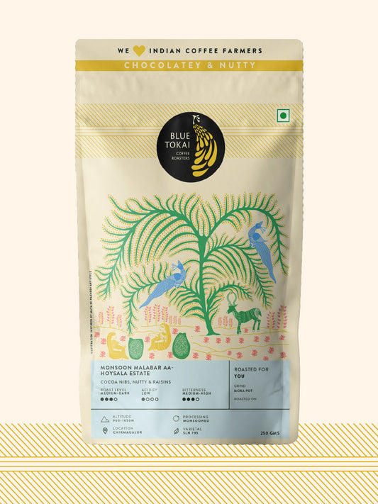 Monsoon Malabar AA - Hoysala Estate Whole Bean 1kg