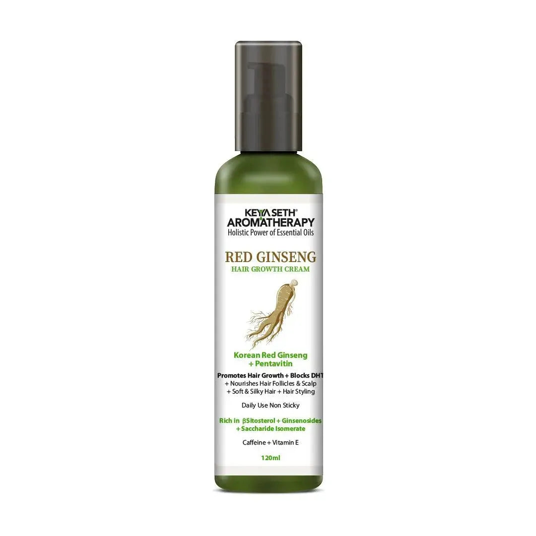Korean Red Ginseng Hair Growth Cream, Blocks DHT, Pentavitin Caffeine Vitamin E, Daily Use, Hydration Nourishment 120ml