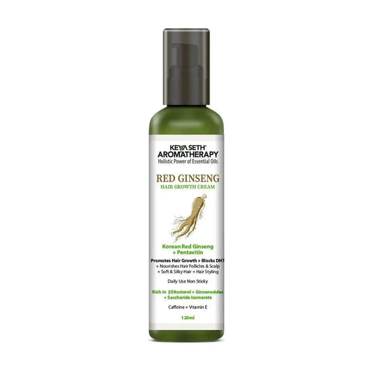 Korean Red Ginseng Hair Growth Cream, Blocks DHT, Pentavitin Caffeine Vitamin E, Daily Use, Hydration Nourishment 120ml