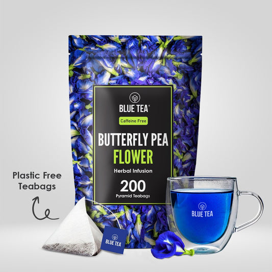 Butterfly Pea Flower Herbal Tea - 200 Teabags 200 Tea Bags