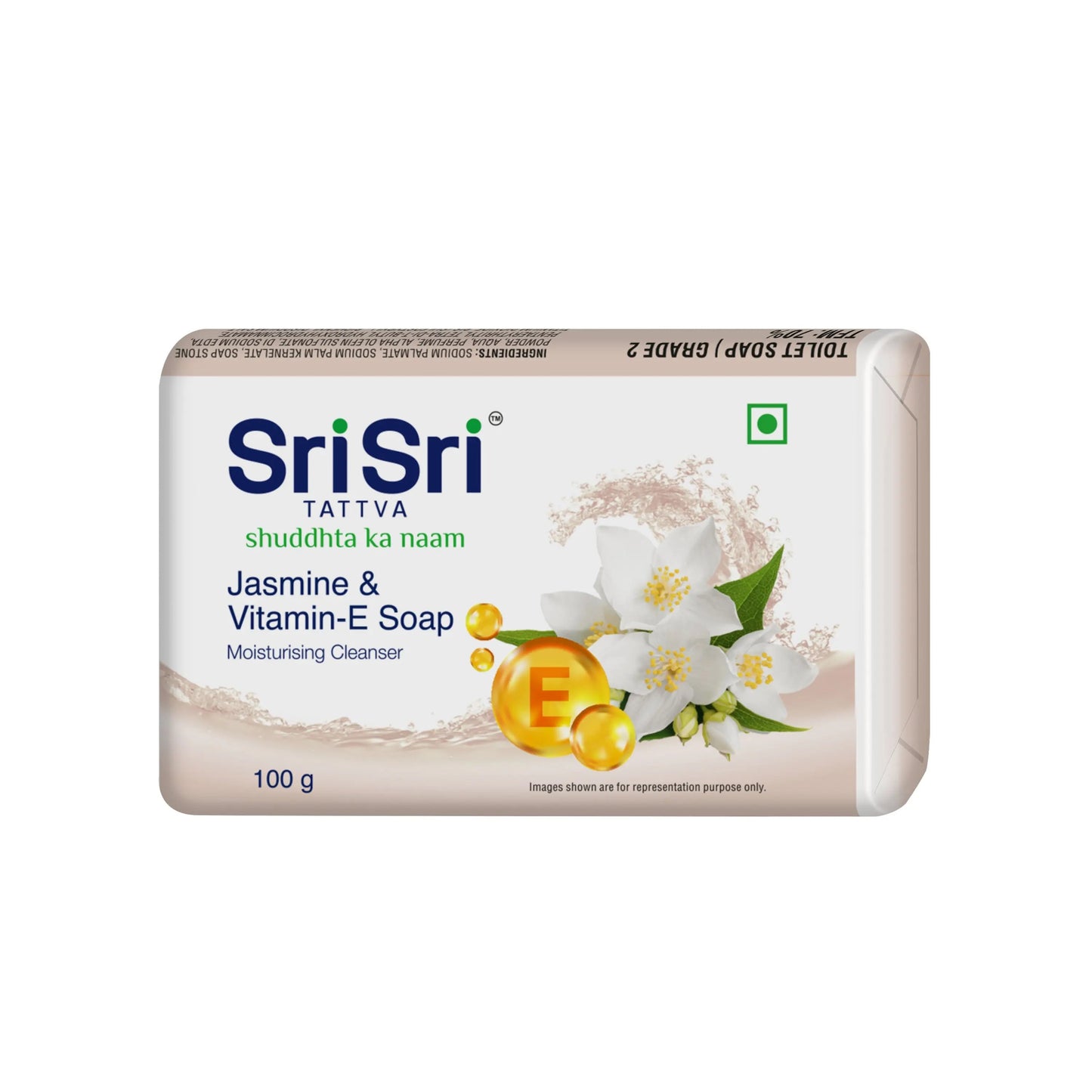 Jasmine & Vitamin E Soap | A Moisturising Cleanser | Buy 3 Get 1 Free | 100 g Each 3G