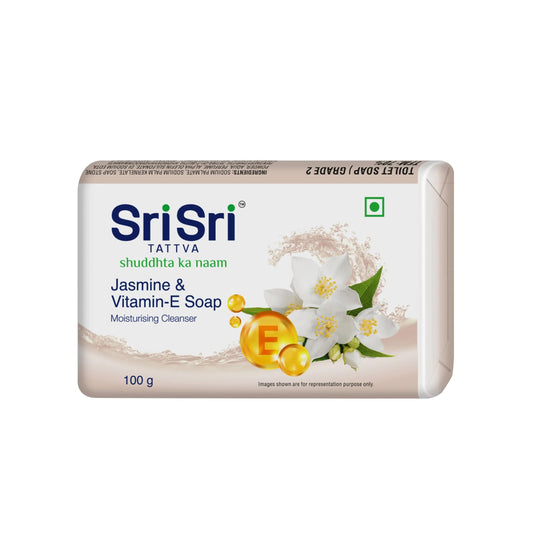 Jasmine & Vitamin E Soap | A Moisturising Cleanser | Buy 3 Get 1 Free | 100 g Each 3G