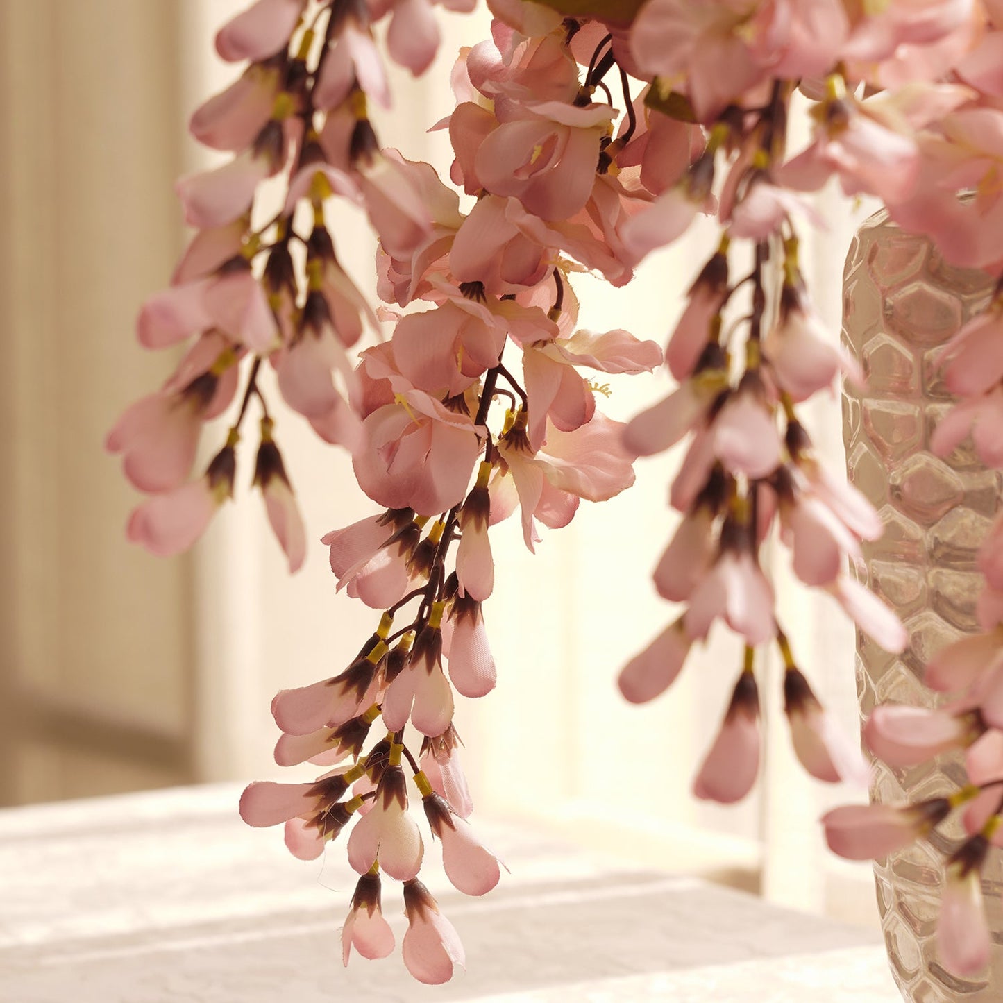 Pink Bean Faux Flower Stem Single