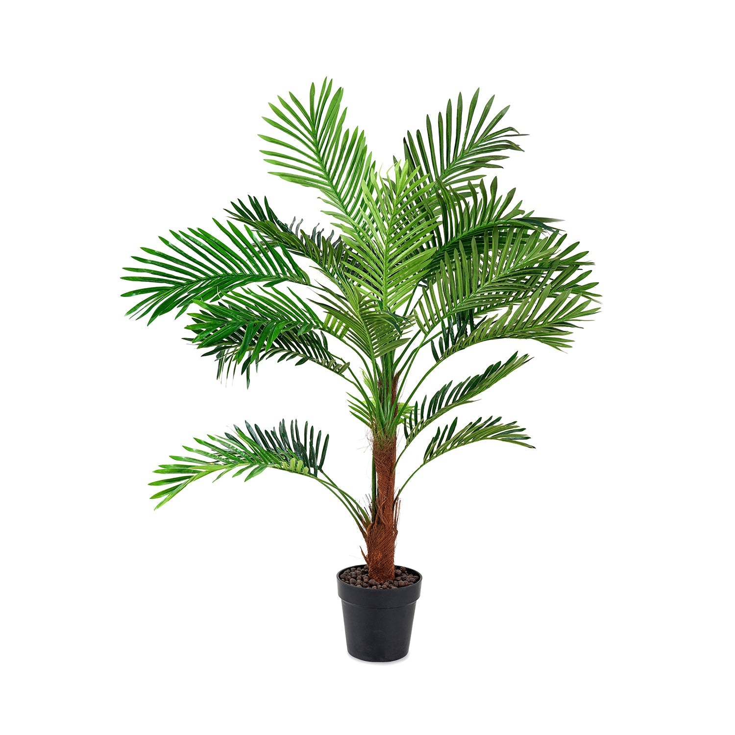 Green Faux Mini Palm Potted Plant