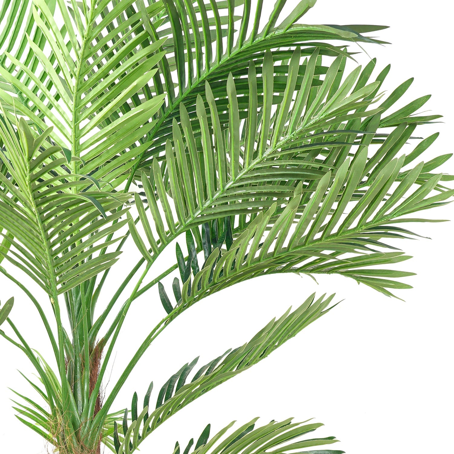 Green Faux Mini Palm Potted Plant