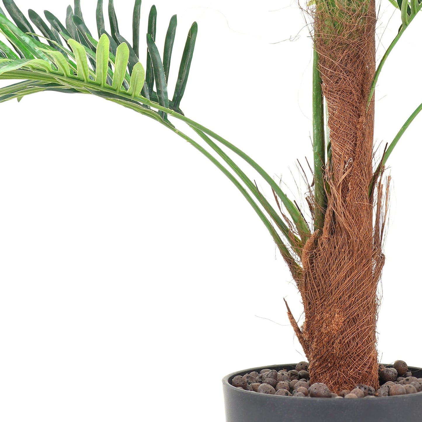 Green Faux Mini Palm Potted Plant