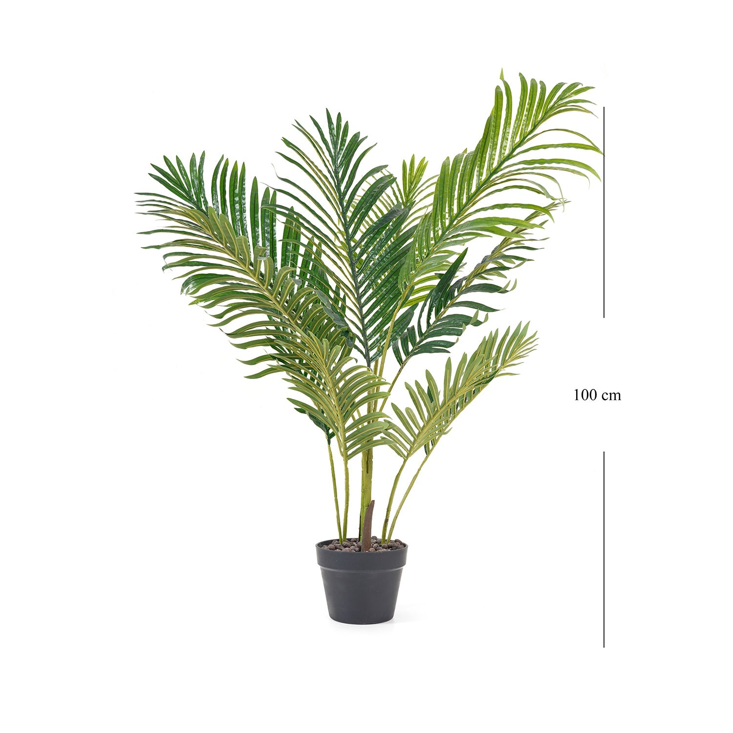 Green Artificial Areca Palm Potted Plant