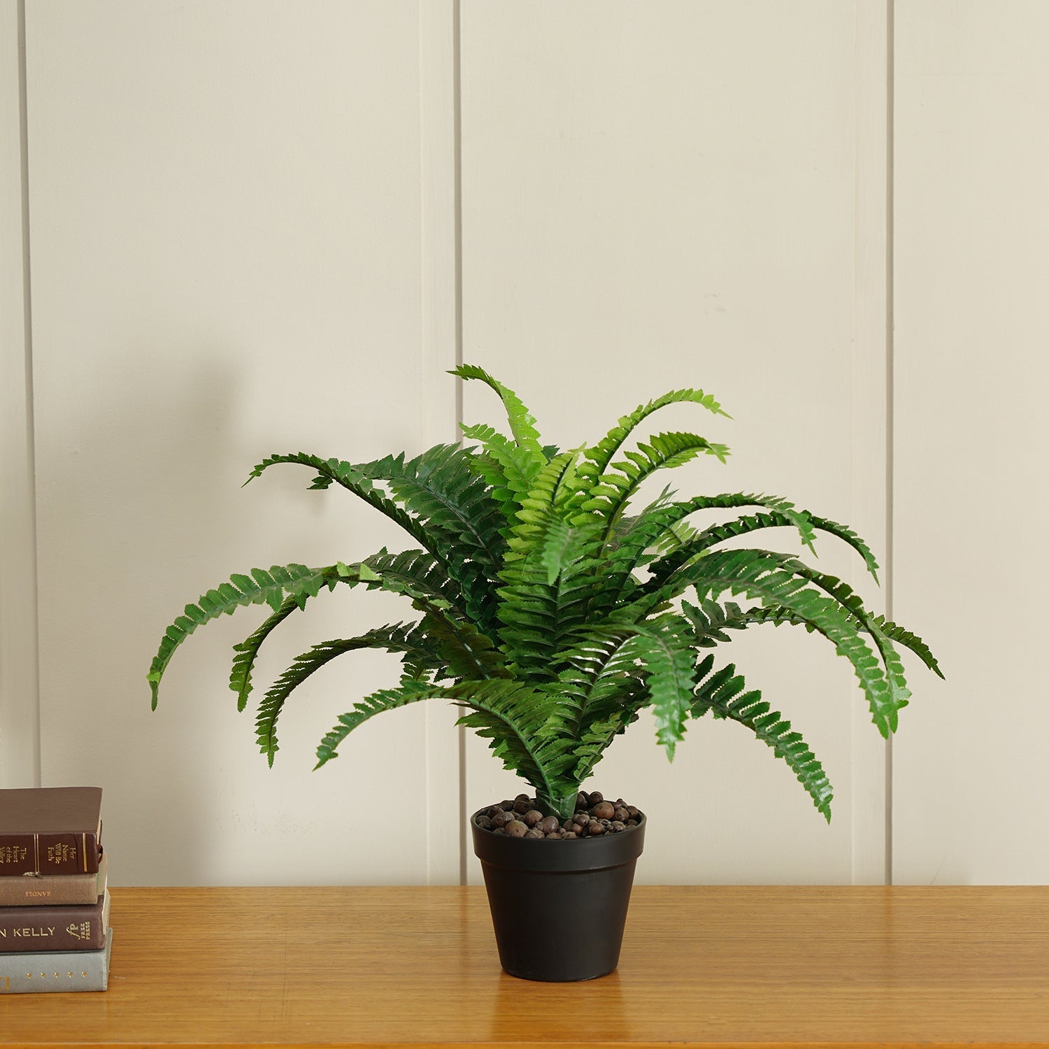 Green Faux Boston Fern Potted Plant