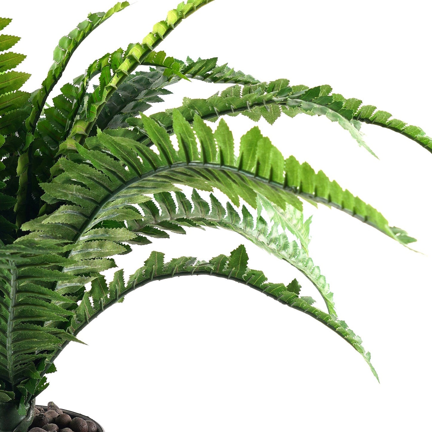 Green Faux Boston Fern Potted Plant