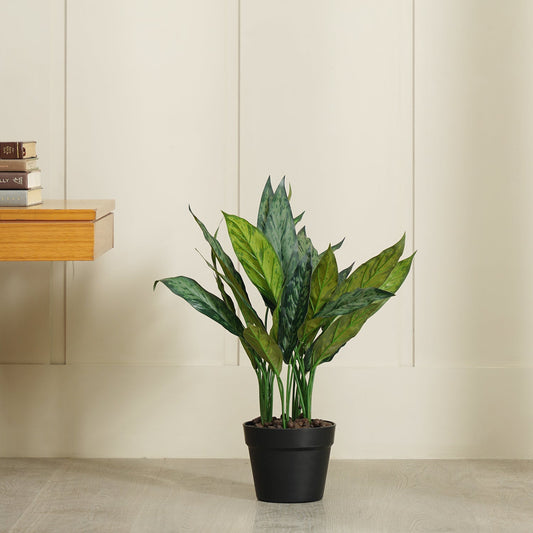 Green Faux Dracaena Potted Plant