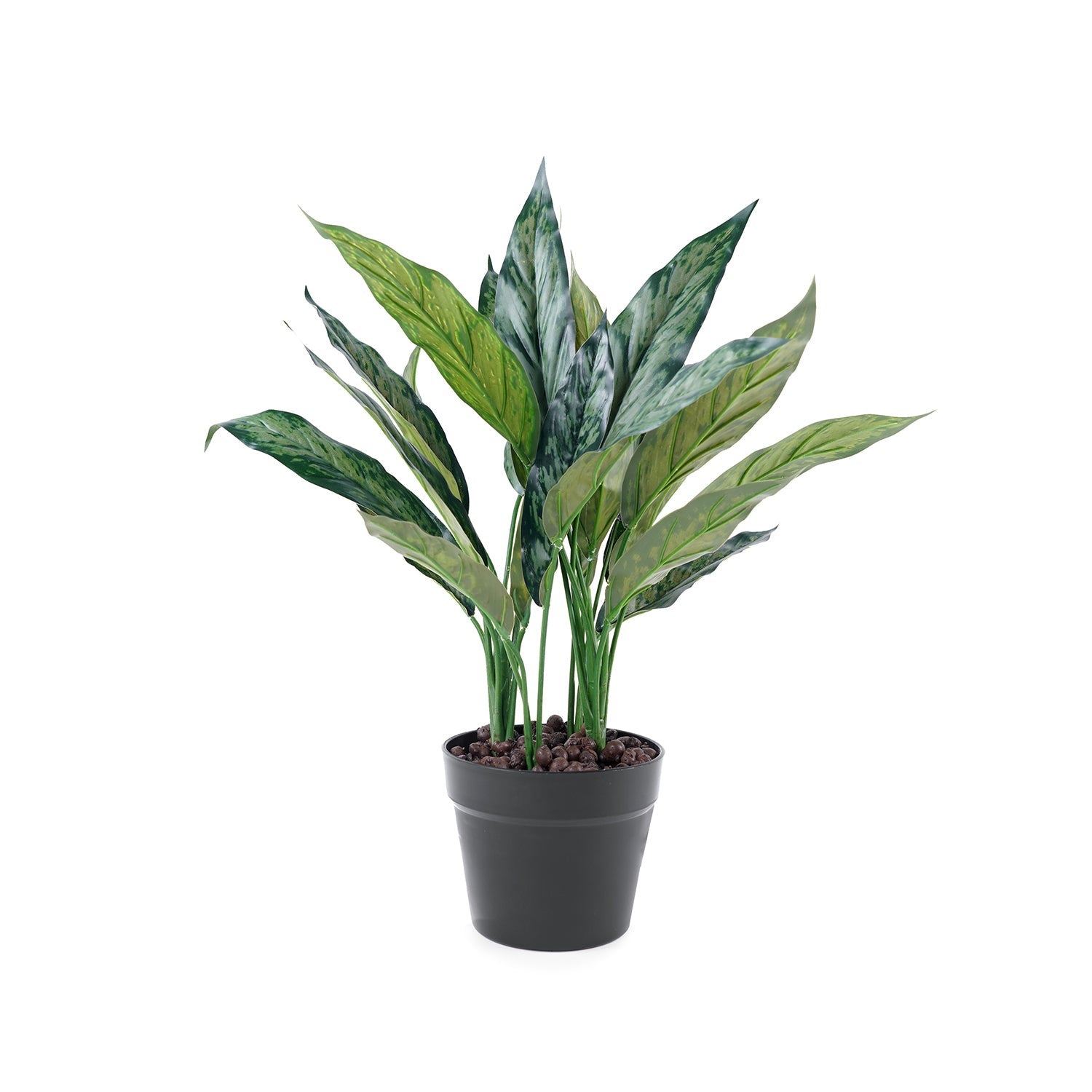 Green Faux Dracaena Potted Plant