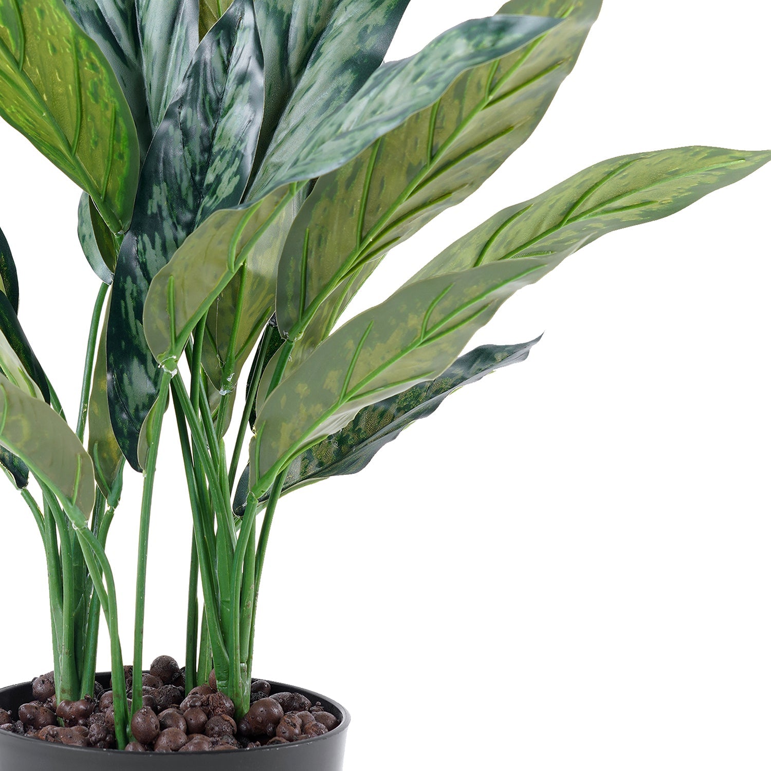 Green Faux Dracaena Potted Plant
