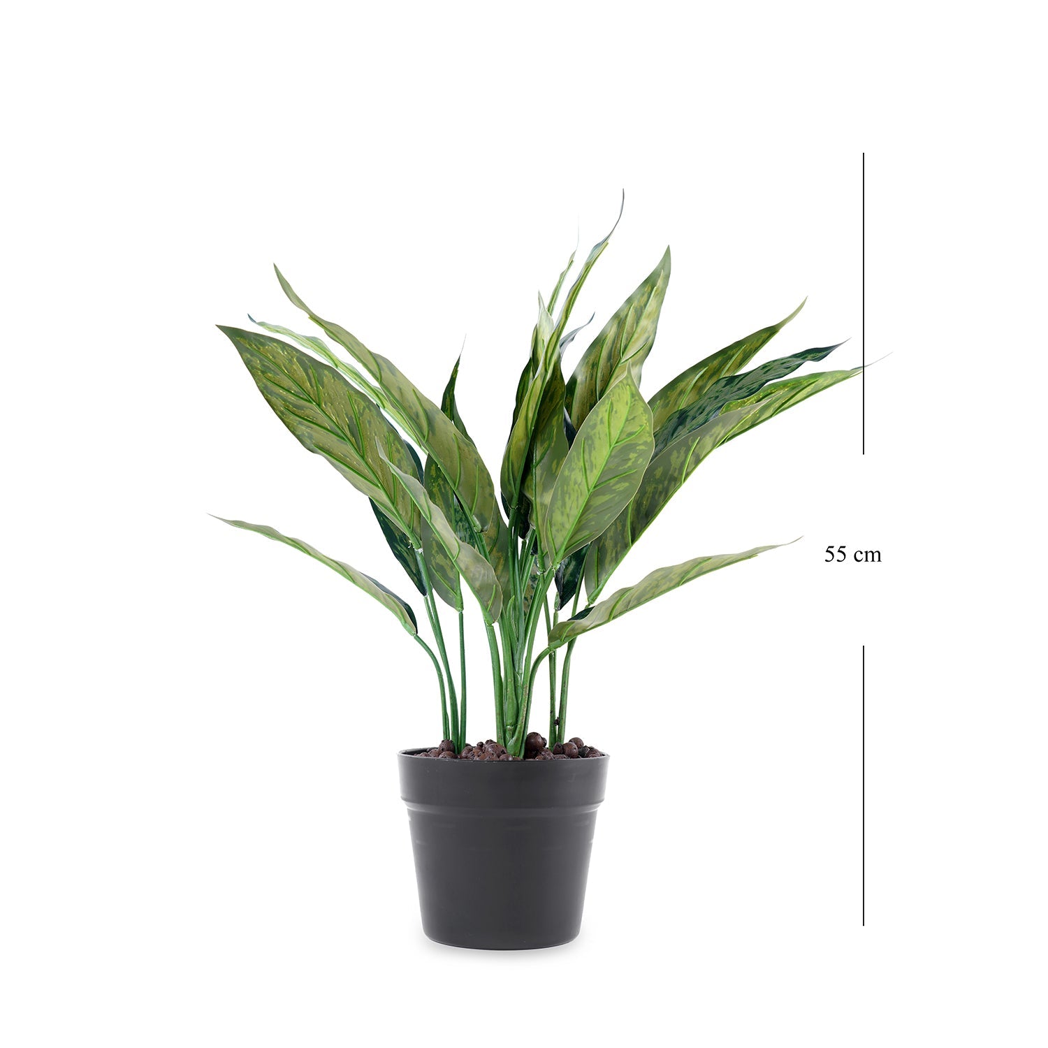 Green Faux Dracaena Potted Plant