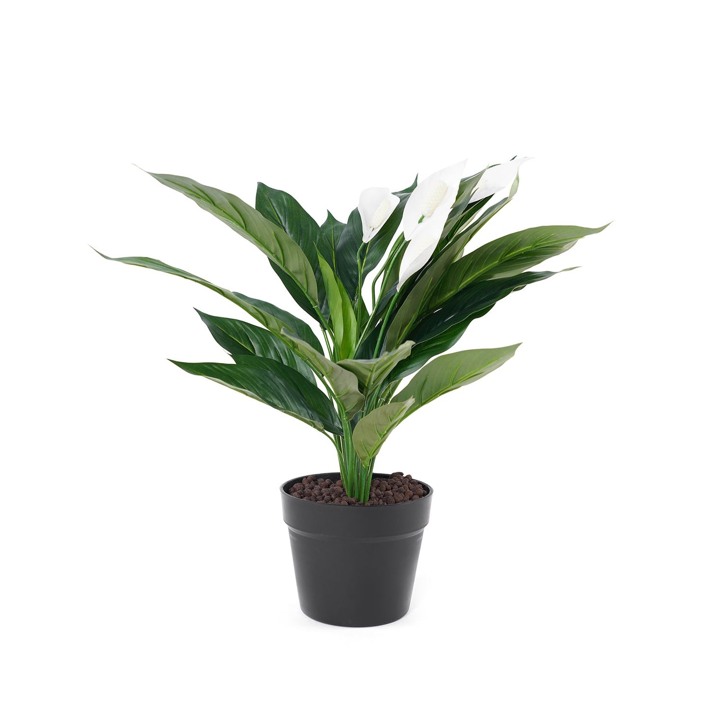 Green Faux Peace Lily Potted Plant