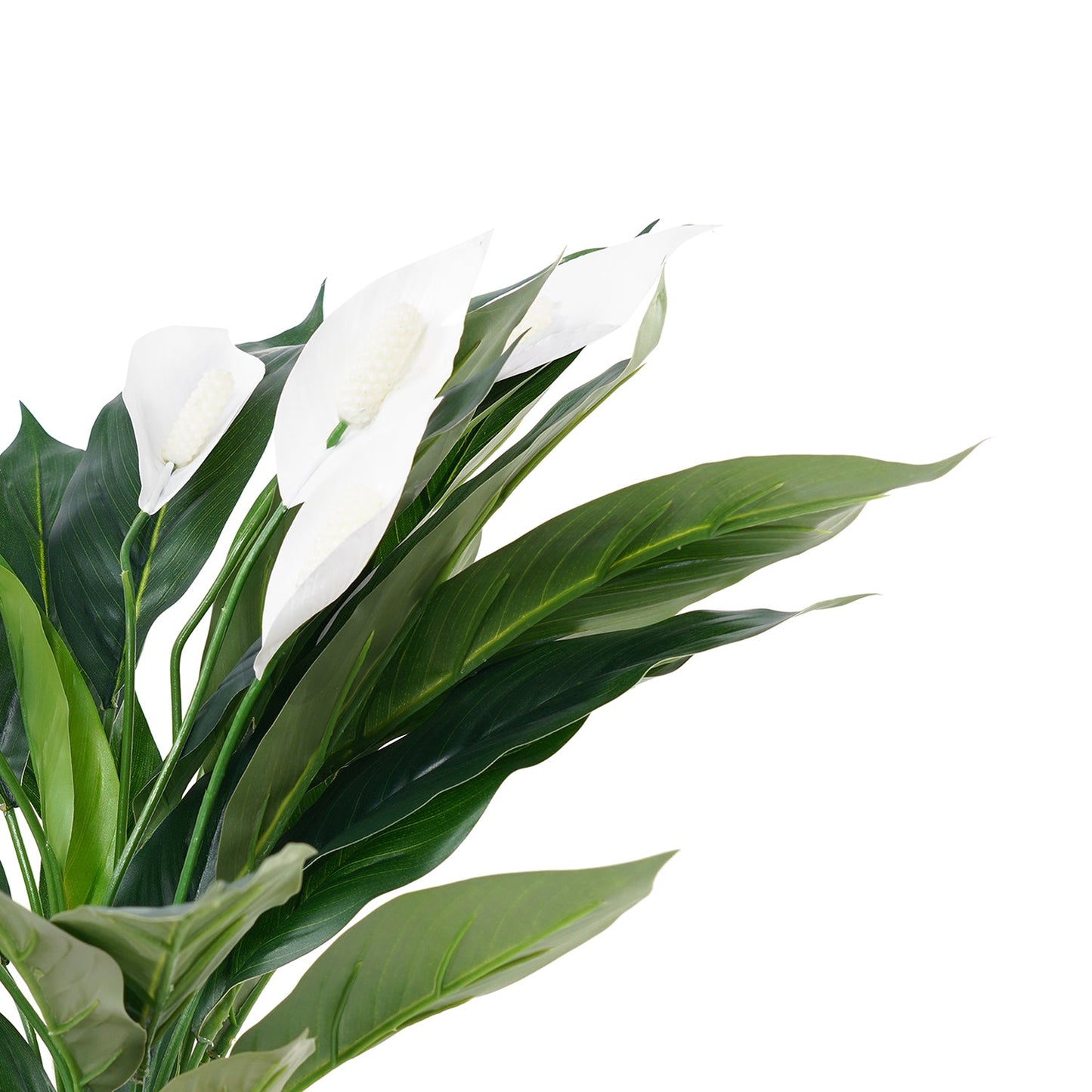 Green Faux Peace Lily Potted Plant