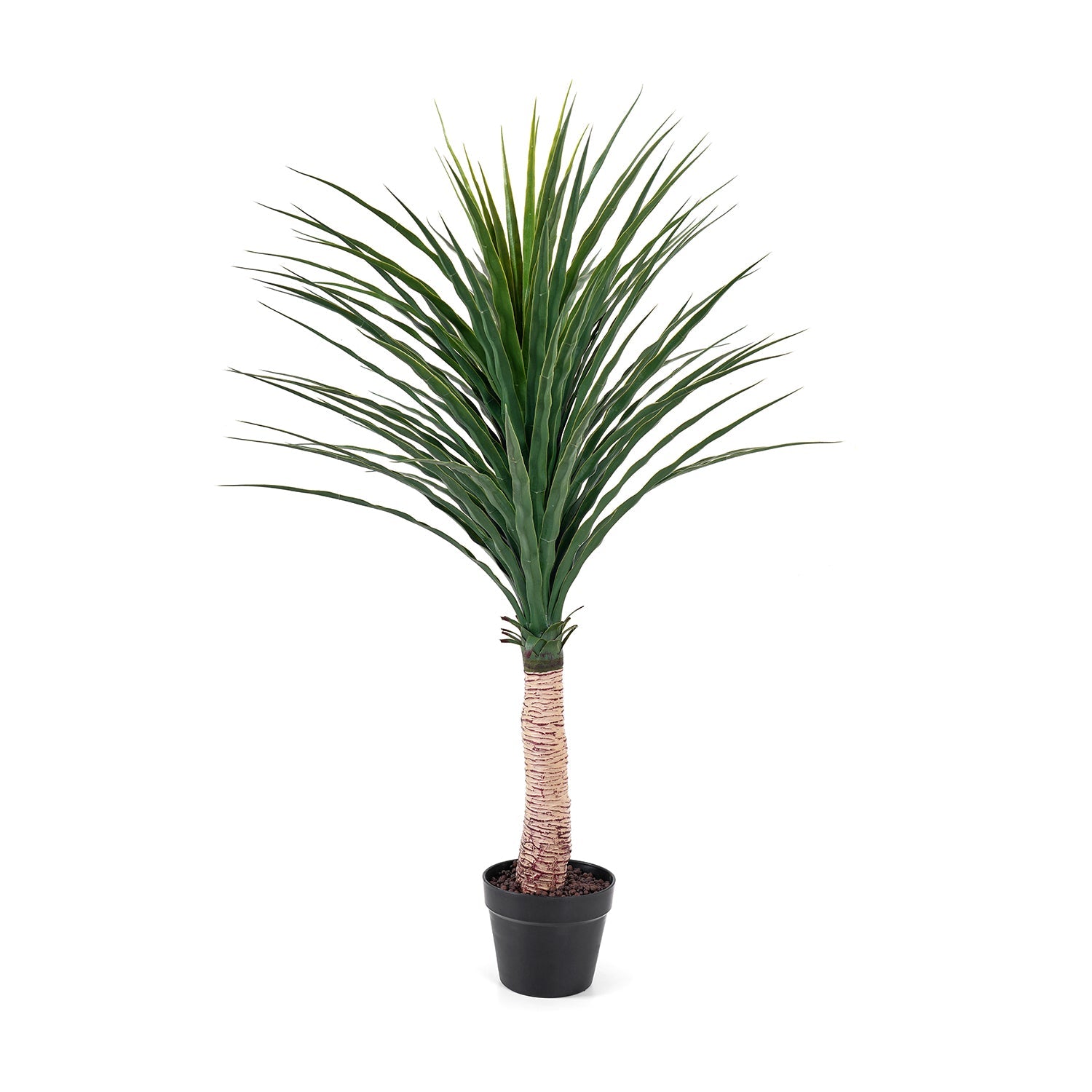 Green Faux Ponytail Palm Potted Plant Large