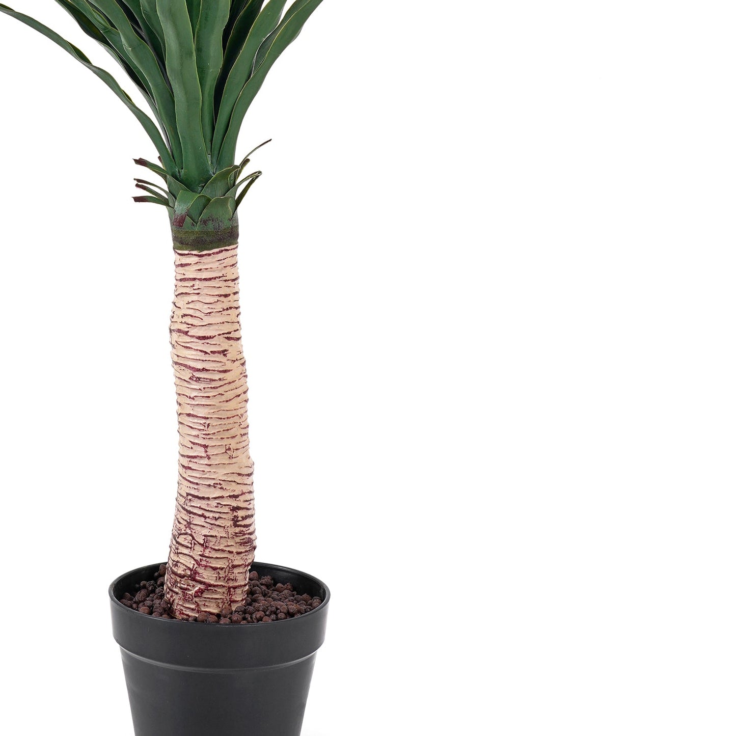 Green Faux Ponytail Palm Potted Plant Large