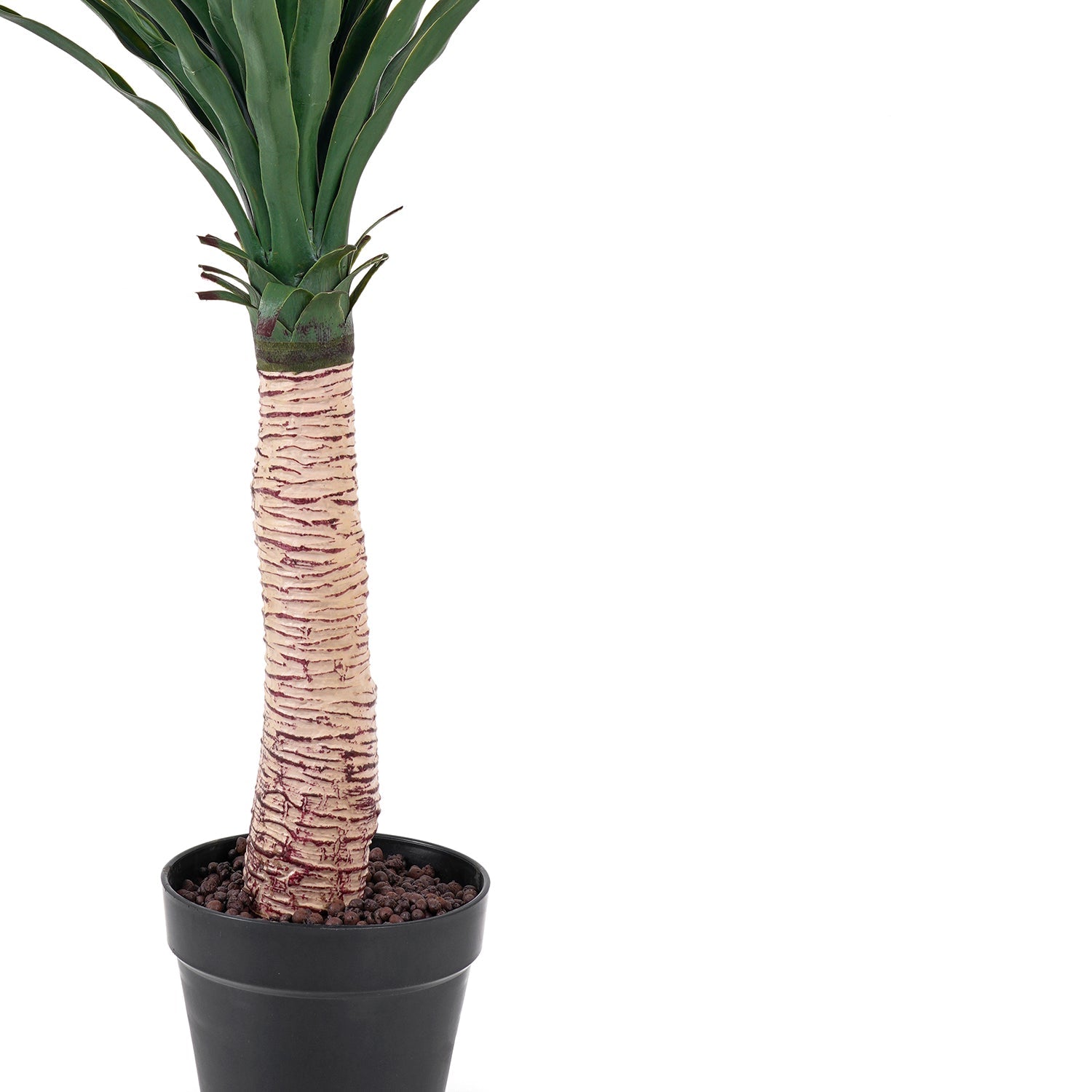 Green Faux Ponytail Palm Potted Plant Large