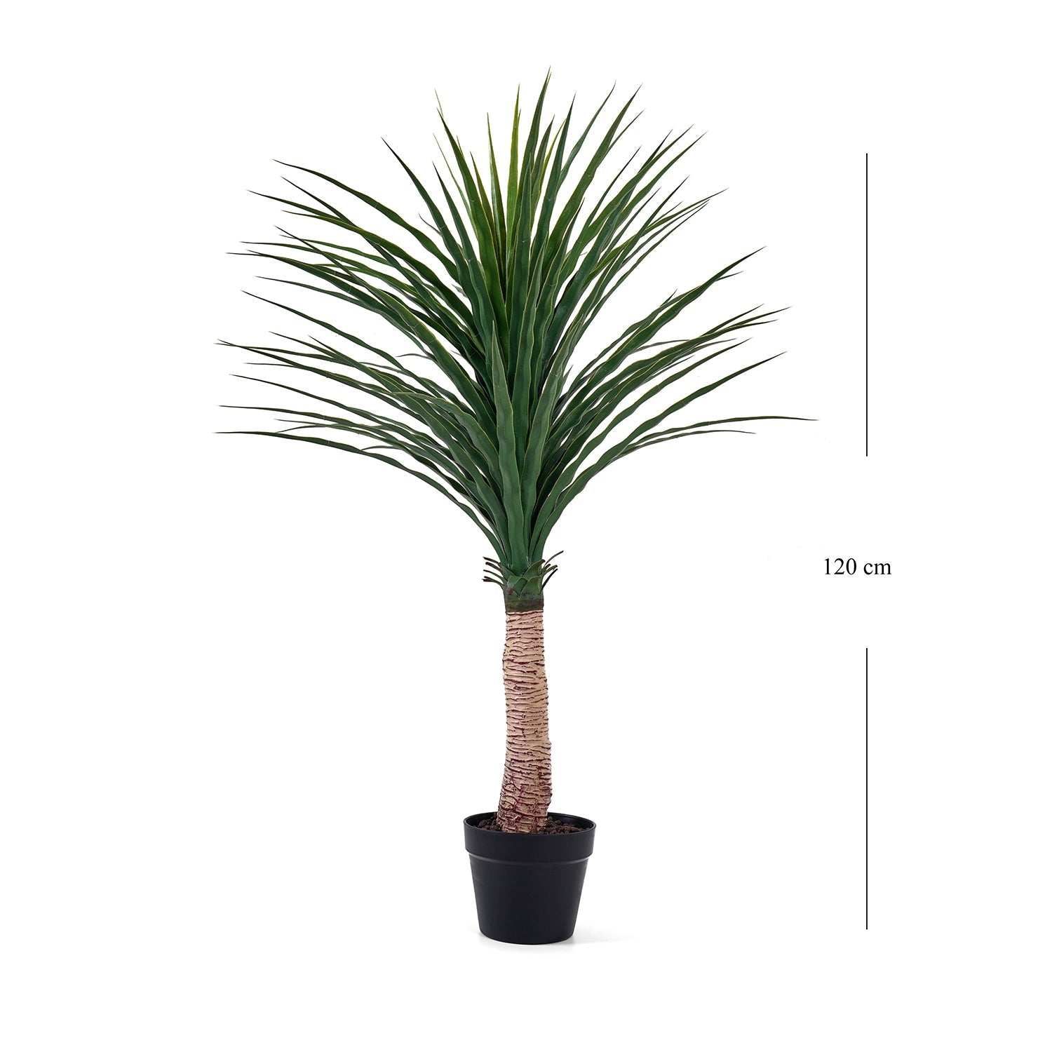Green Faux Ponytail Palm Potted Plant Large