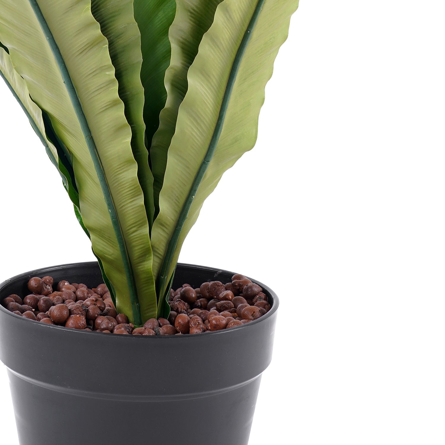 Green Artificial Birds Nest Fern Potted Plant