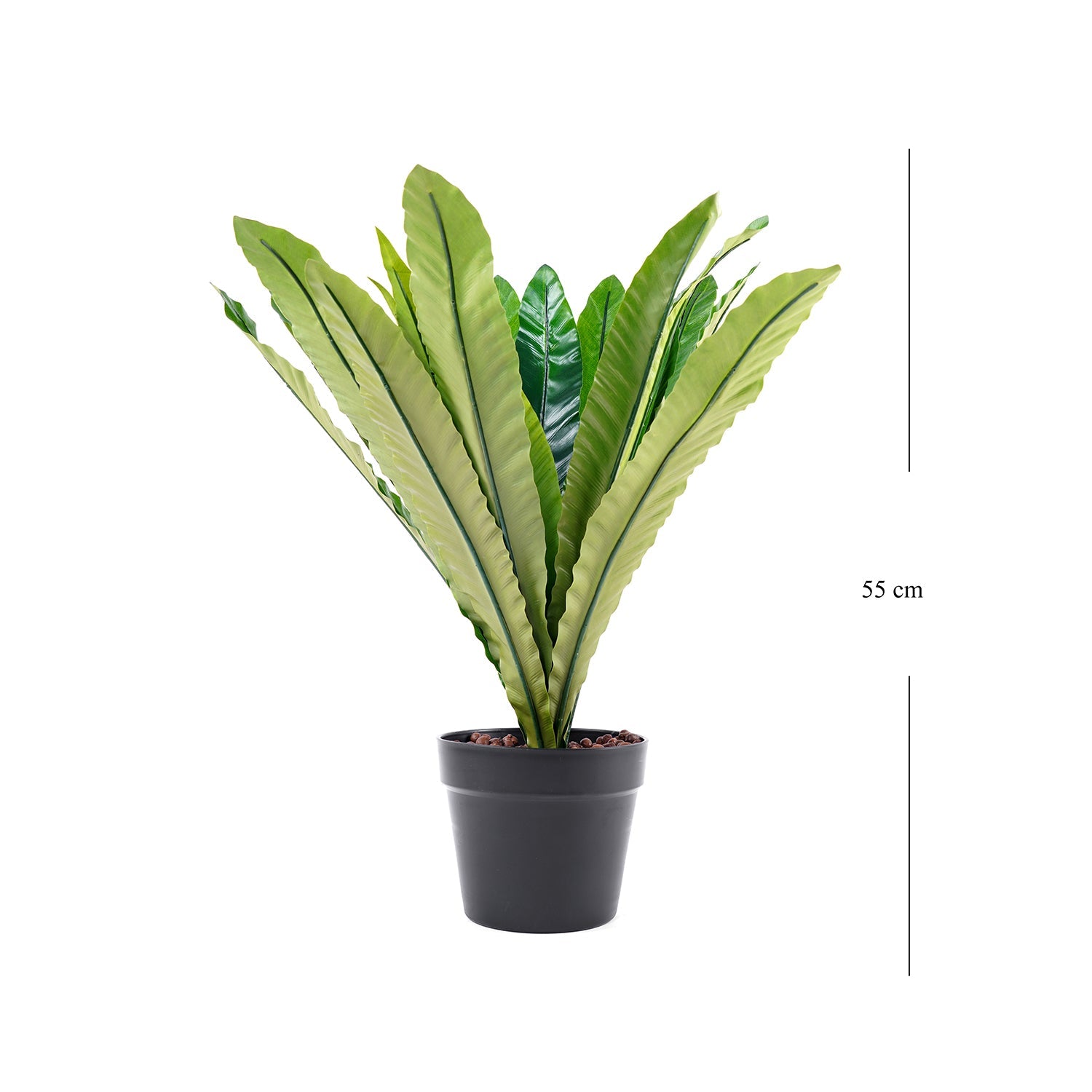Green Artificial Birds Nest Fern Potted Plant