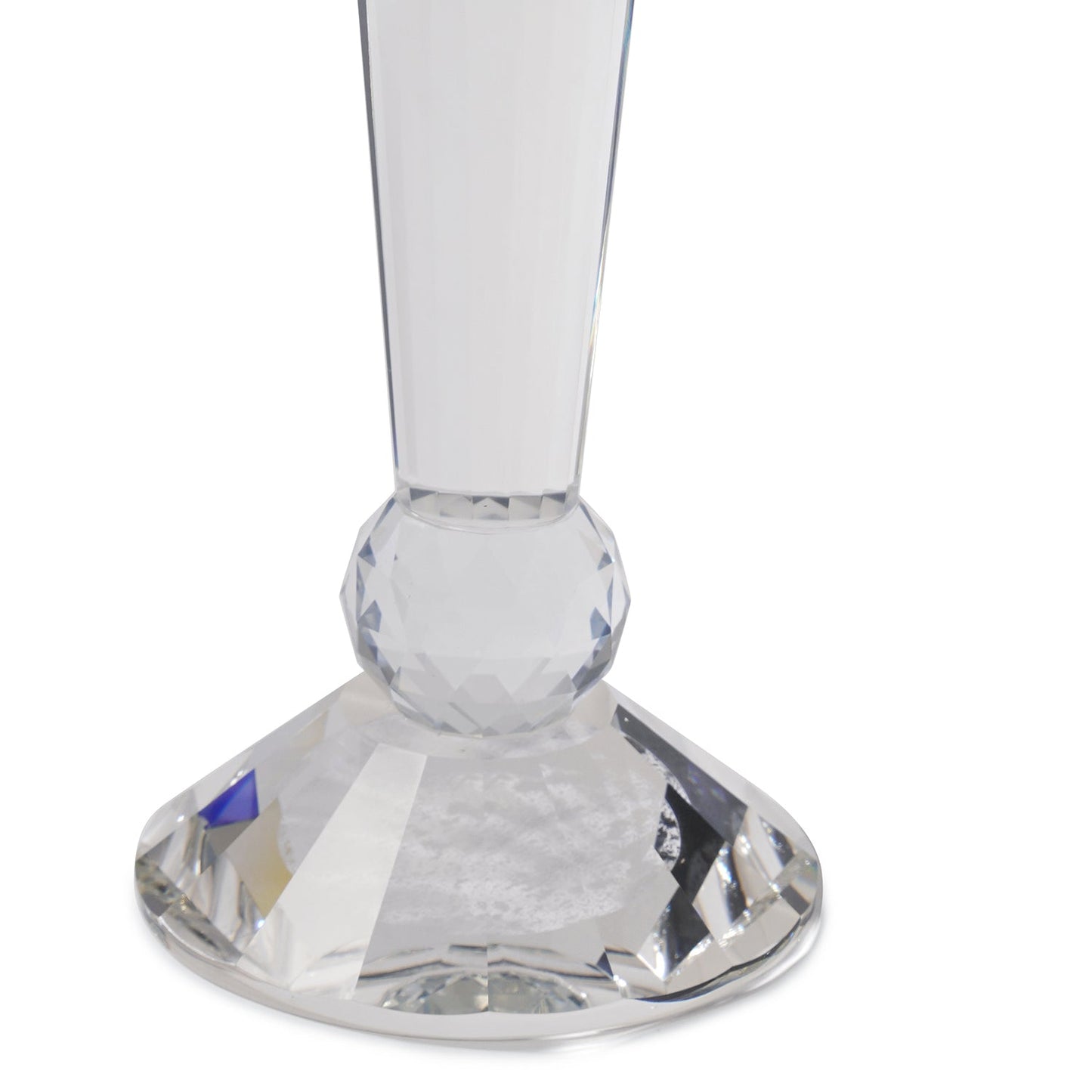 Clear Crystal Candle Holder