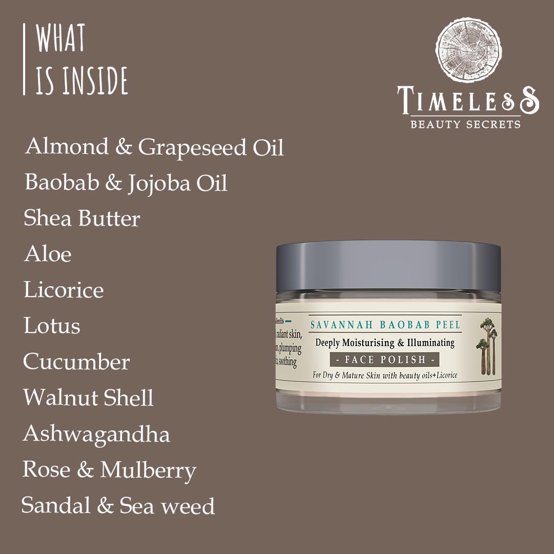 Savannah Baobab Face Polish For Normal to Dry Skin 25g