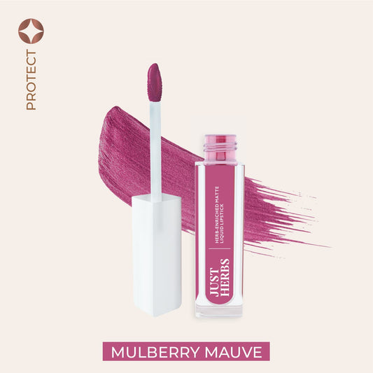 【Just Herbs】 Herb-enriched Matte Liquid Lipstick 10 Mulberry Mauve