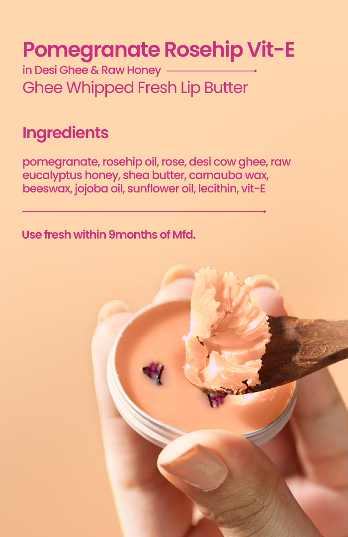 Pomegranate Rosehip Vit-E Lip Butter 8g × 1