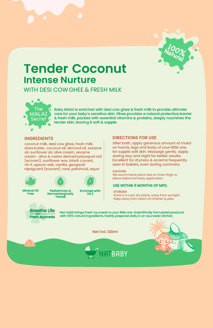 Tender Coconut Fresh Baby Malai 120ml