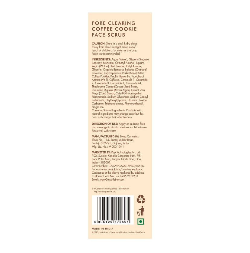 Pore Clear Coffee Cookie Face Scrub- Pack of 2 (100 g)