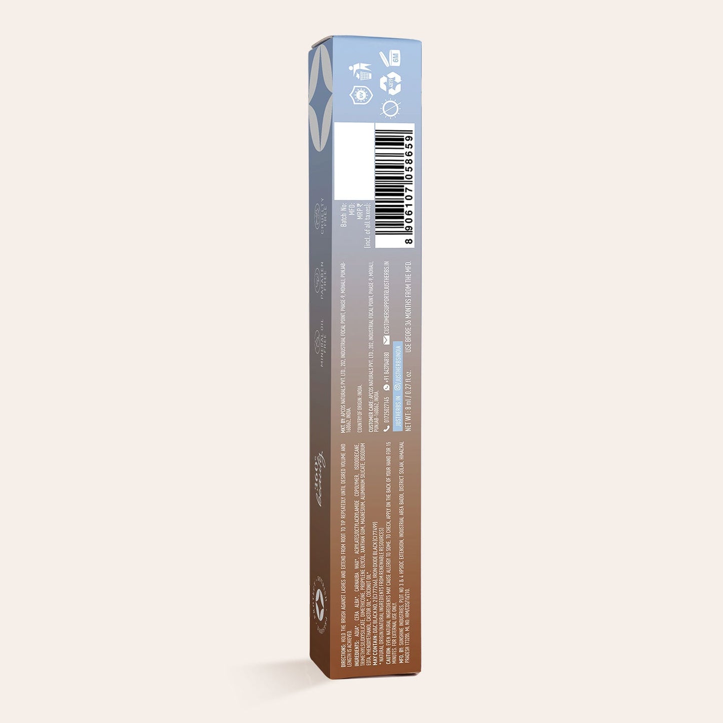 Serum-infused Volume Boost Mascara with Castor Oil and Coconut Oil 8ml