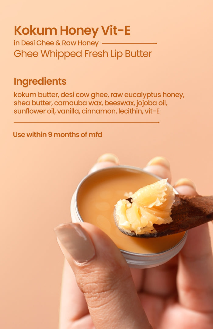 Kokum Honey Vit-E Lip Butter 8g x 2個