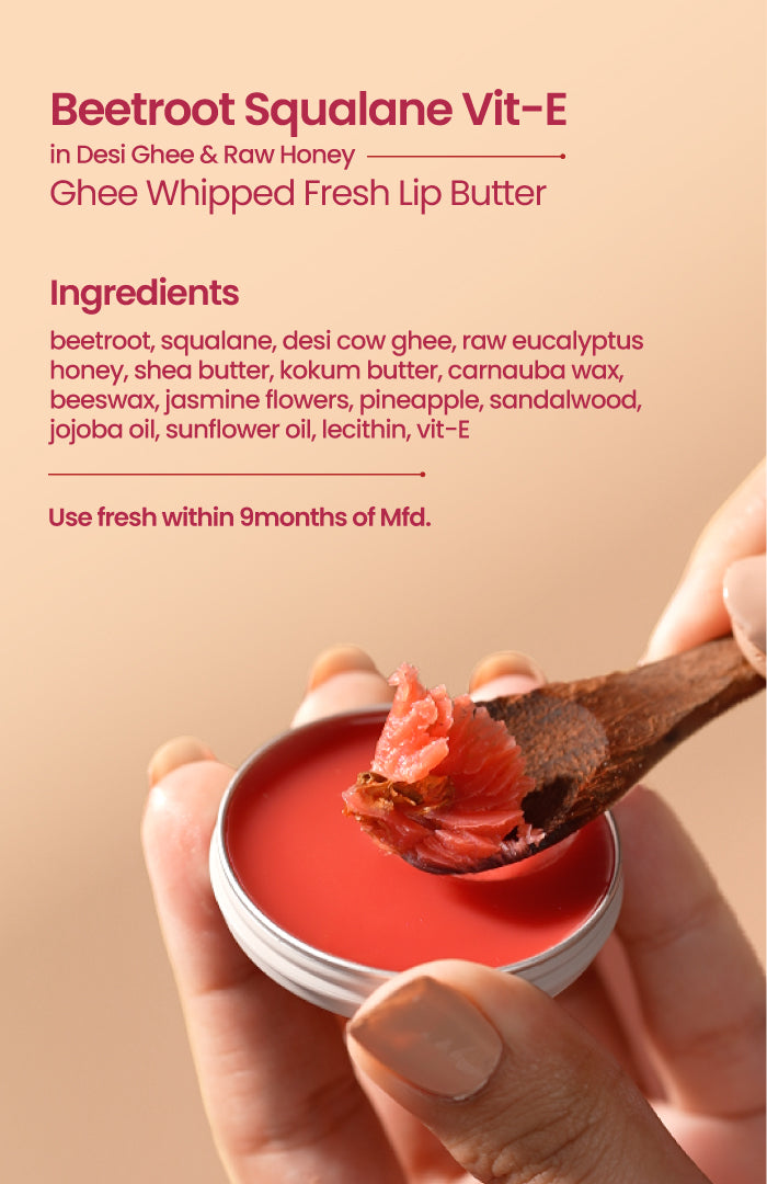 Beetroot Squalane Vit-E Lip Butter 8g × 1