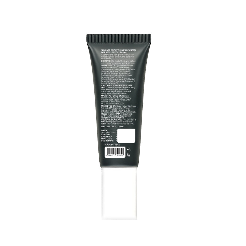 Suncare Brightening Sunscreen For Men SPF 50 PA+++ - 30ml 30ml