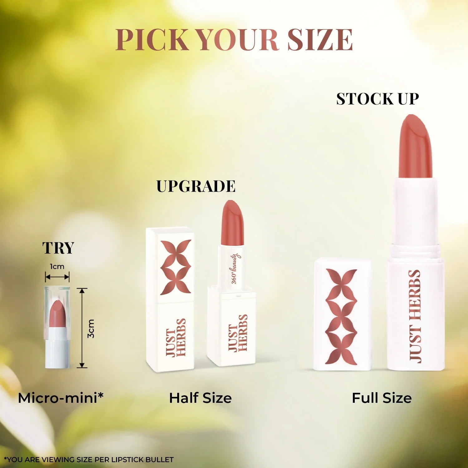 Herb Enriched Ayurvedic Lipstick Micro-Mini Kit - 8 shades