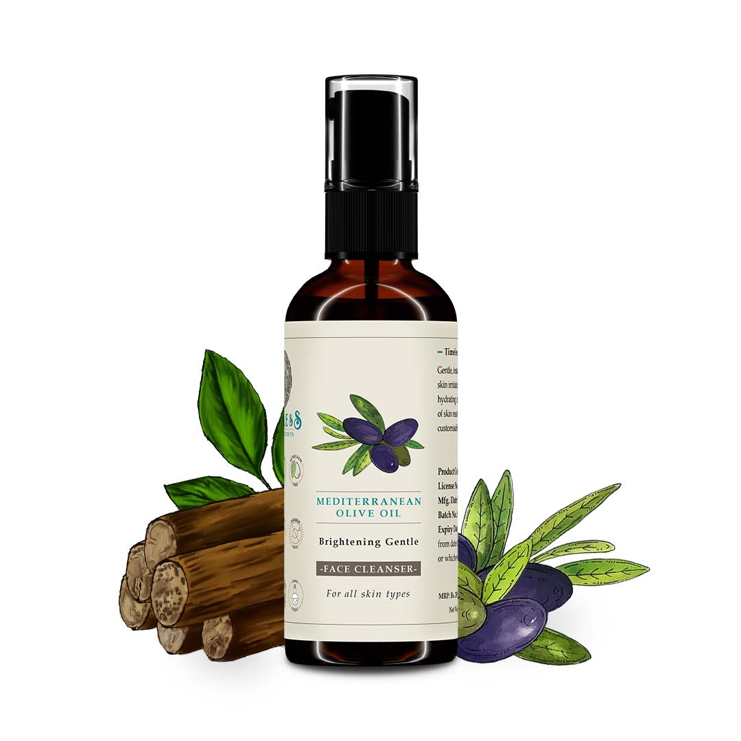 Mediterranean Olive Oil Brightening Gentle Face Cleanser For All Skin Types 100ml
