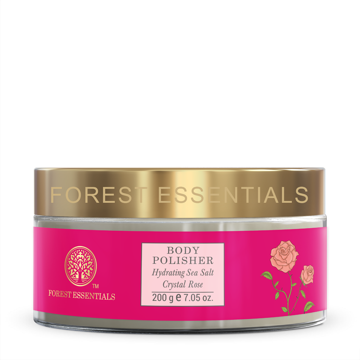 Body Polisher Hydrating Sea Salt Crystal Rose 130 ml