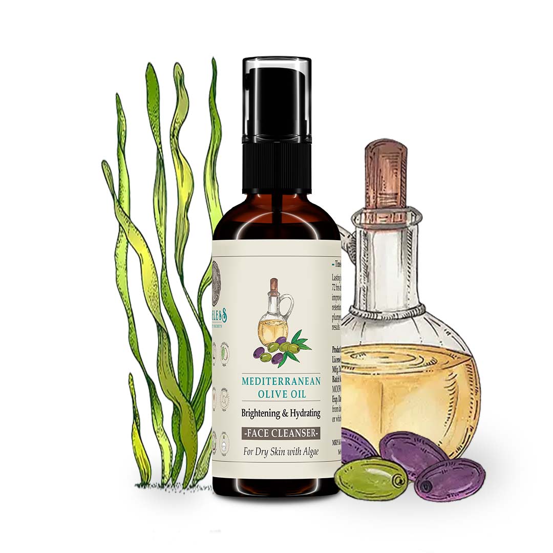 Mediterranean Olive Oil Brightening Face Cleanser For Dry Skin 100ml