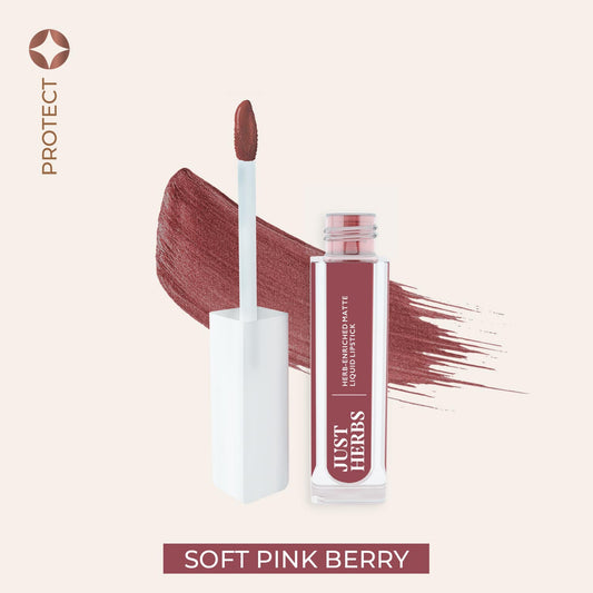 【Just Herbs】 Herb-enriched Matte Liquid Lipstick 13 Soft Pink Berry