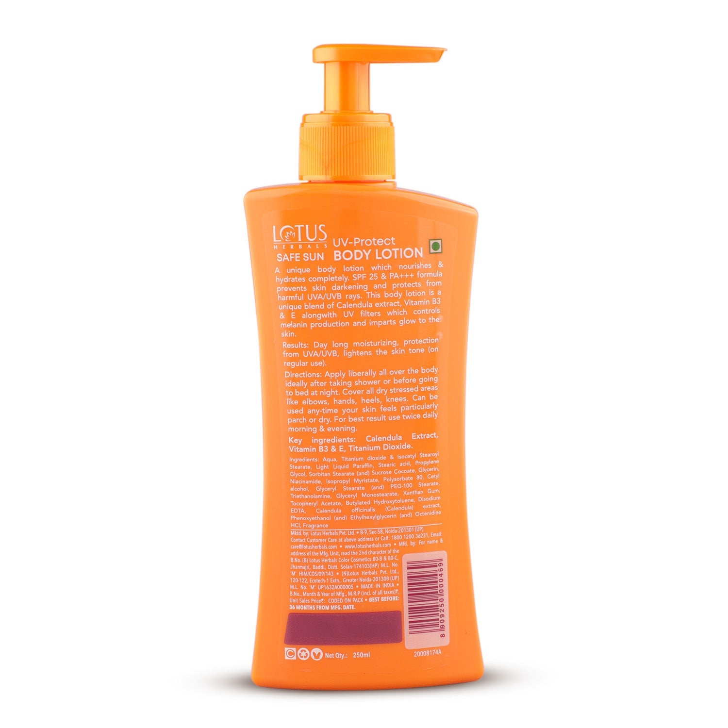 Safe Sun UV Protect Body Lotion SPF 25 PA+++ 250 ml
