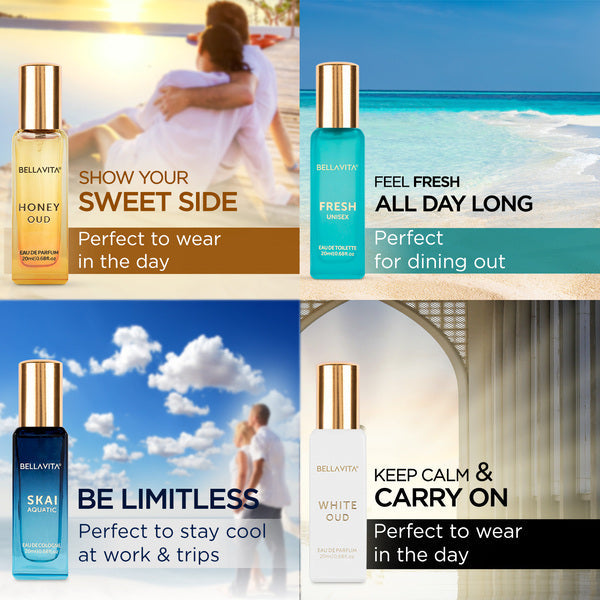 Luxury Unisex Perfume Gift Set - 4 x 20ml (Occasions) 20ml