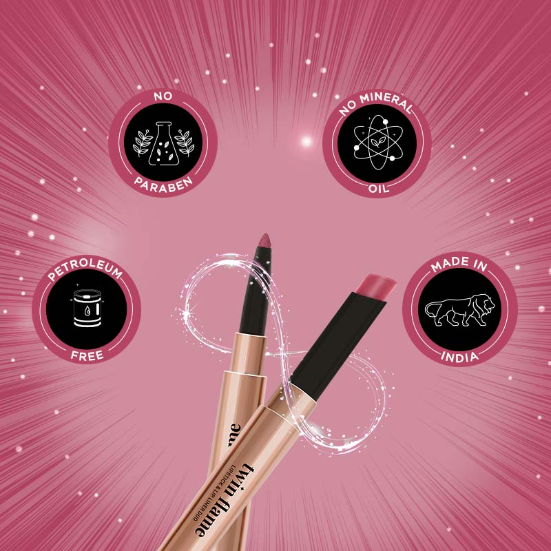 TWIN FLAME- LIPSTICK & LIP LINER DUO